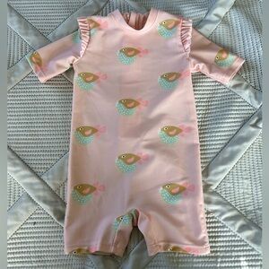 Pufferfish infant swimsuit